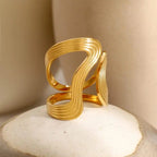 Anillo Exquisito de Cuentas en Oro