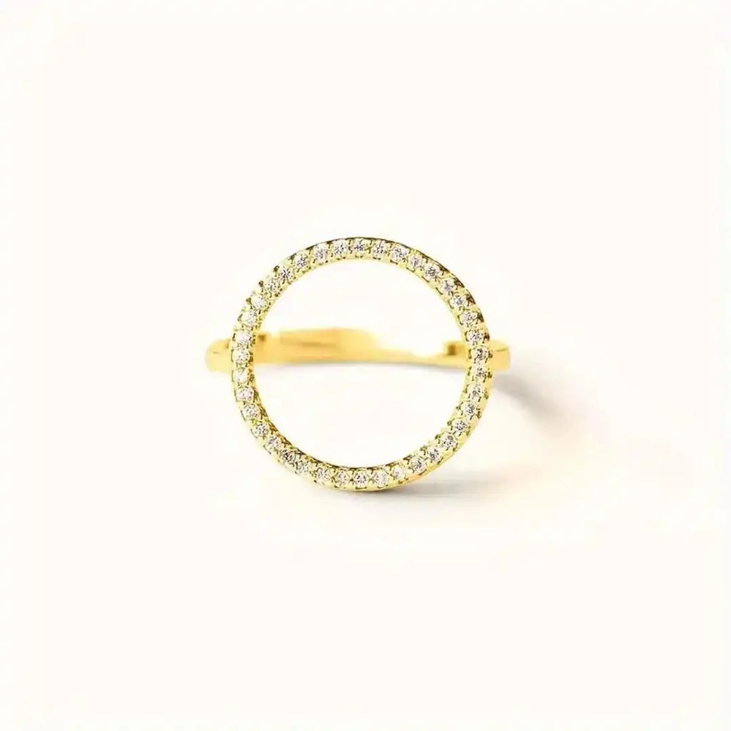 Anillo Redondo de Circonita Cúbica