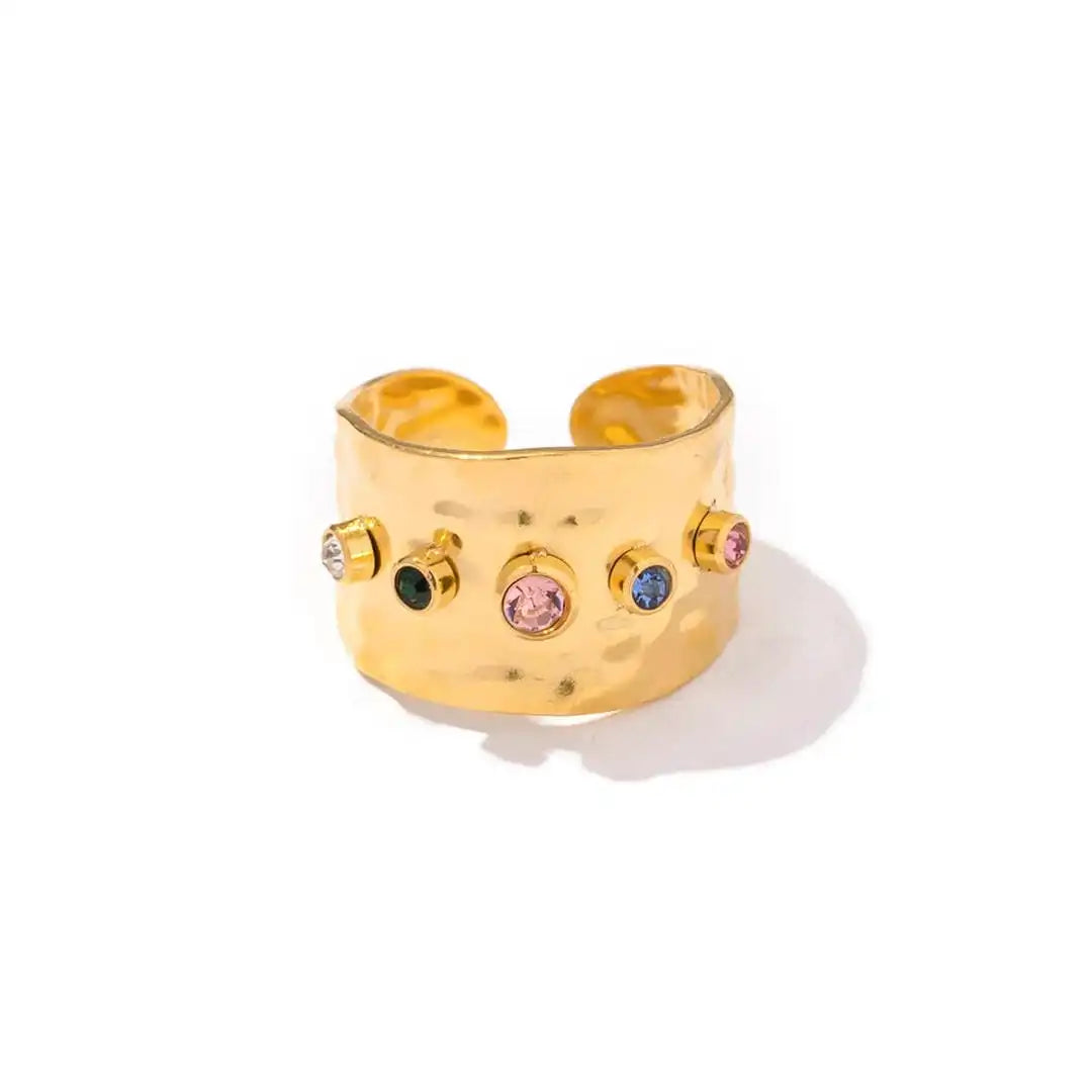 Anillo Vintage de Oro con Circonita Cúbica