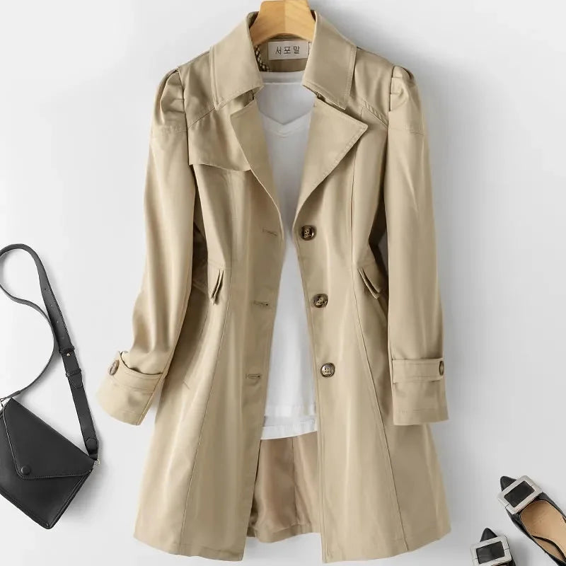 Constance | Trench Coat Ligero de Botonadura Sencilla