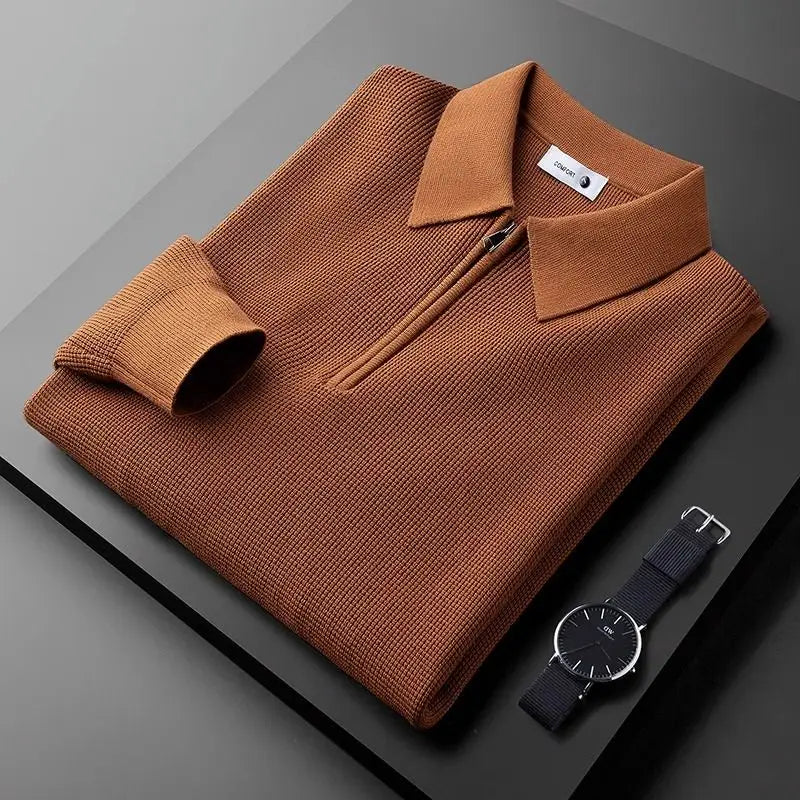 Jersey Polo con Media Cremallera Ashford™