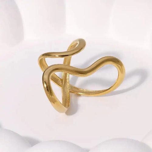 Anillo Ajustable de Encanto Dorado