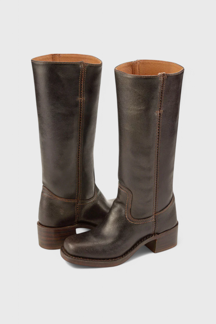 PIPPA | BOTAS ALTAS DE PIEL HASTA LA RODILLA PARA MUJER CON TACÓN