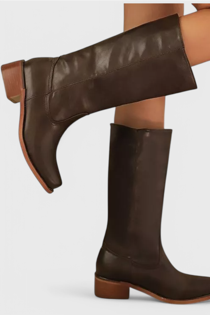 PIPPA | BOTAS ALTAS DE PIEL HASTA LA RODILLA PARA MUJER CON TACÓN