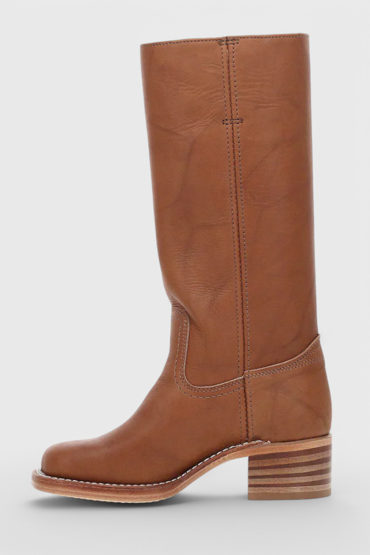 PIPPA | BOTAS ALTAS DE PIEL HASTA LA RODILLA PARA MUJER CON TACÓN