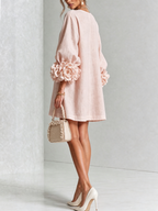 CELESTINE | MINIVESTIDO FLORAL CON BOTONES DELANTEROS