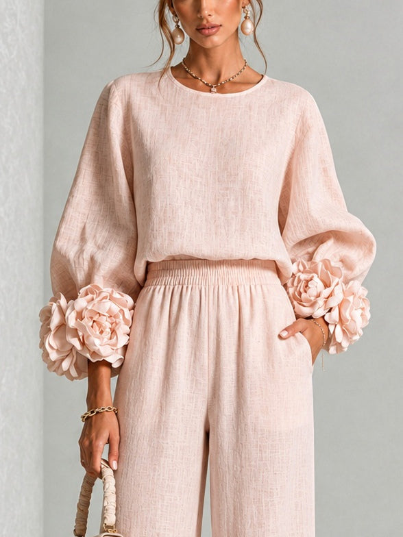 PEONY | CONJUNTO DE DOS PIEZAS CON PUÑOS FLORALES