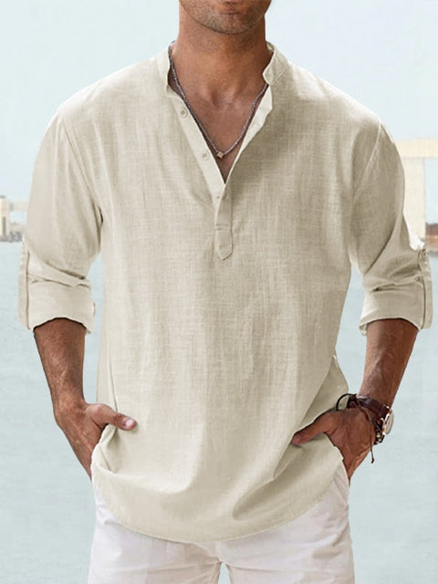 Camisa sin Cuello Arthur