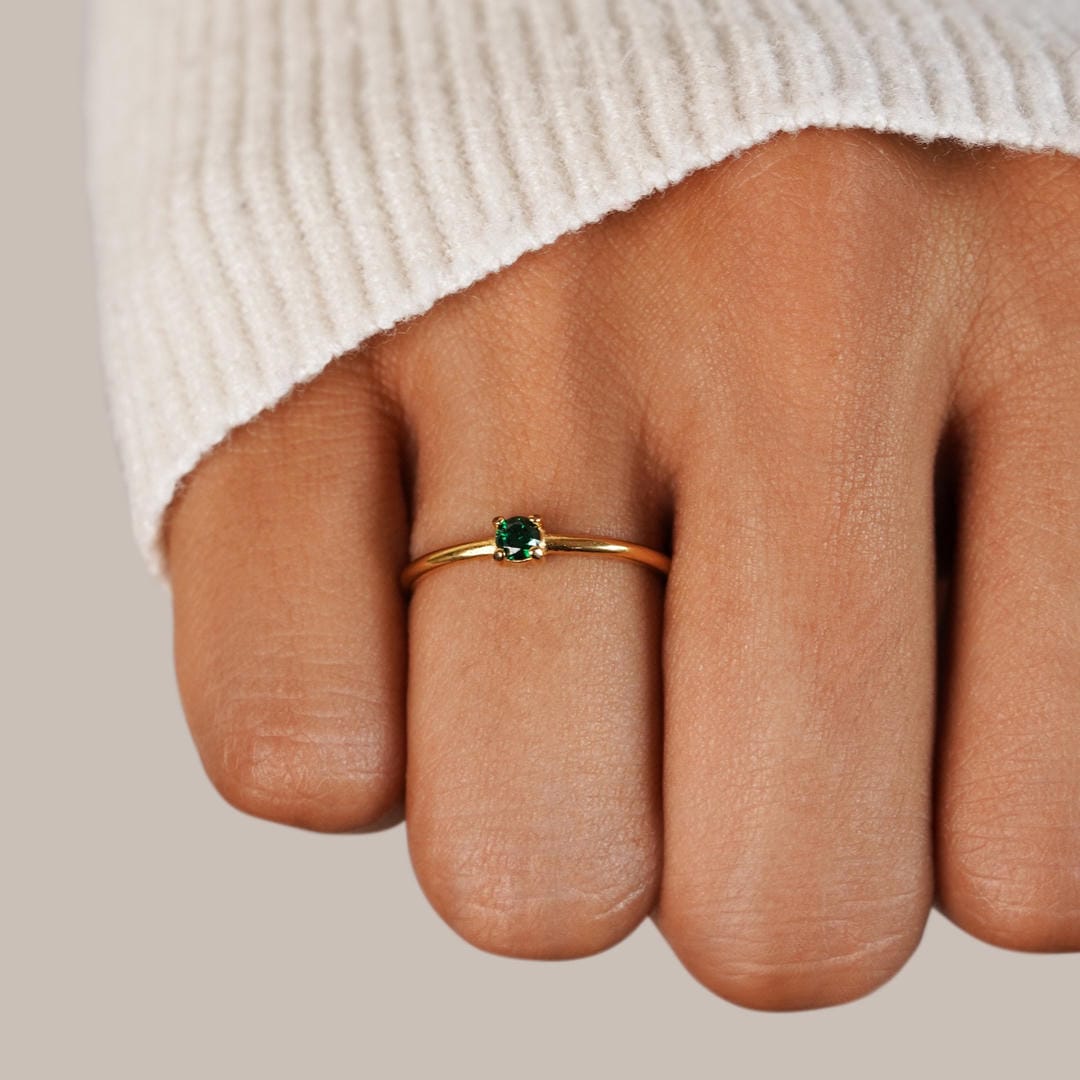 Anillos Únicos con Piedra del Mes de Nacimiento