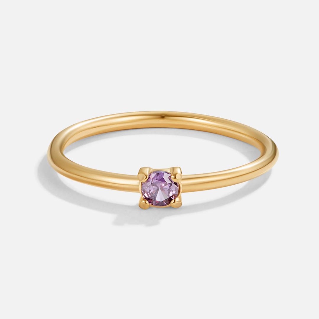 Anillos Únicos con Piedra del Mes de Nacimiento