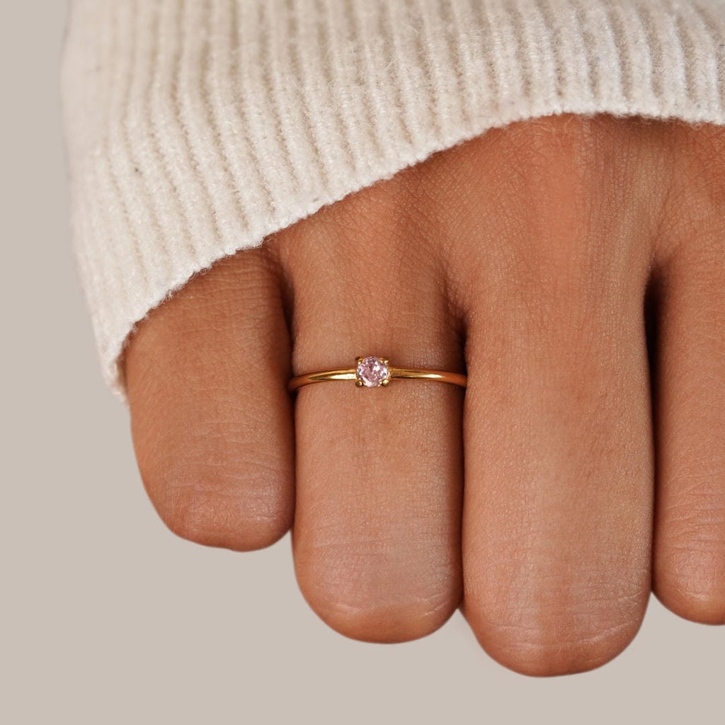 Anillos Únicos con Piedra del Mes de Nacimiento