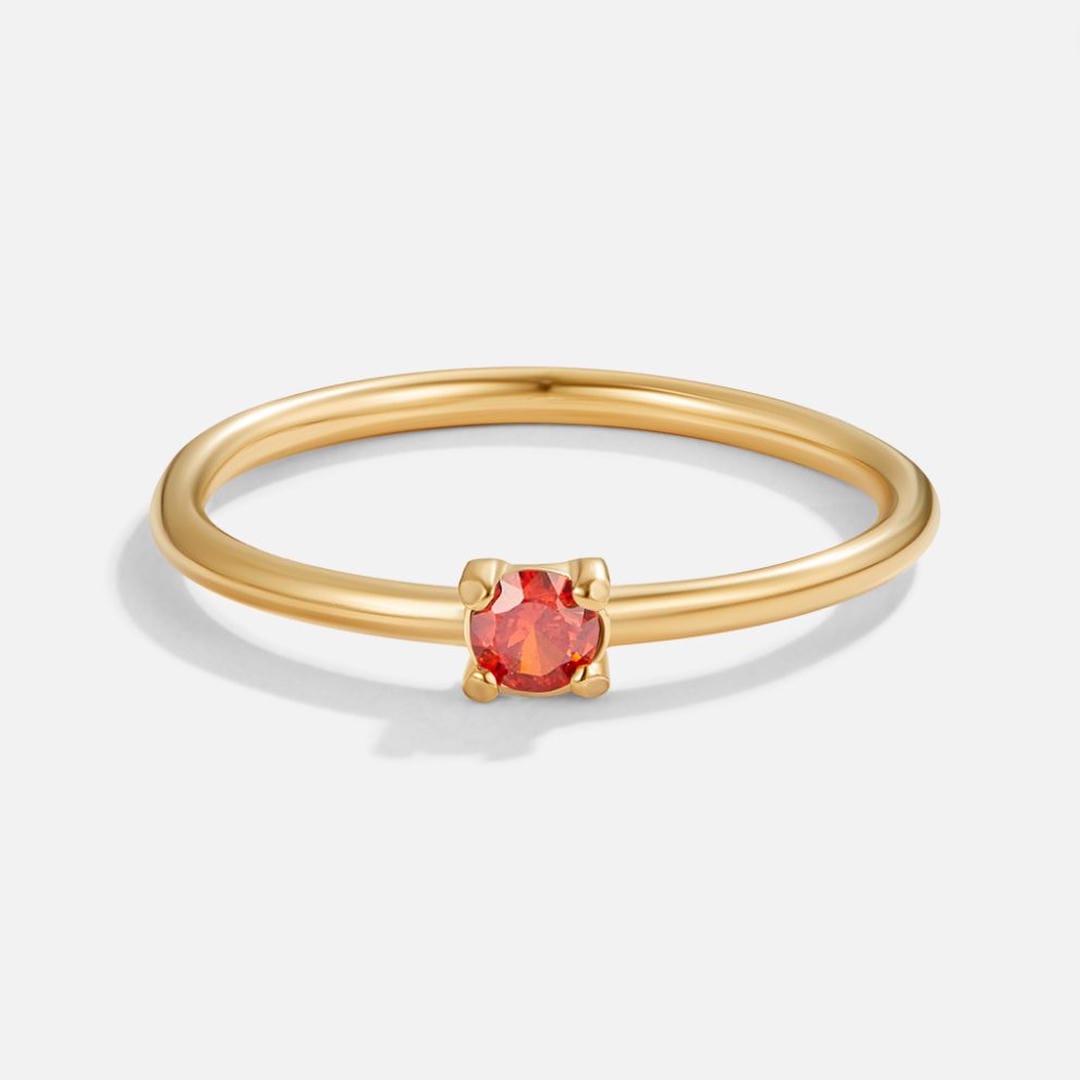 Anillos Únicos con Piedra del Mes de Nacimiento