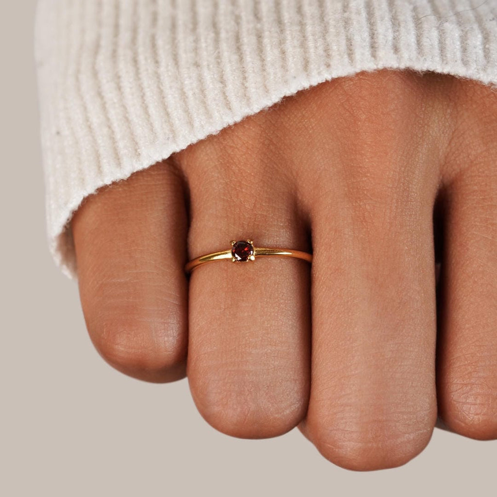 Anillos Únicos con Piedra del Mes de Nacimiento