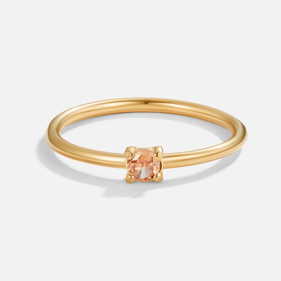 Anillos Únicos con Piedra del Mes de Nacimiento