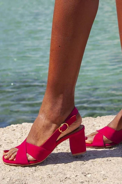 Sandalias de Tacón Ancho de Verano Céleste™