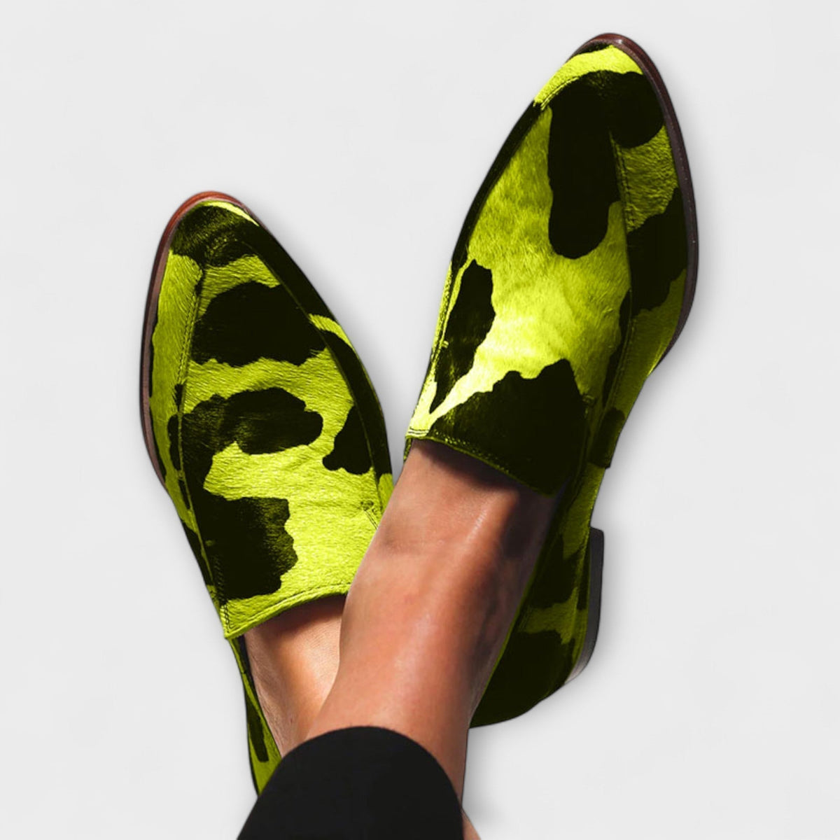 Serena - Mocasines Statement Estampado de Vaca