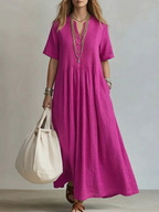 Lola | Vestido Maxi con Pliegues