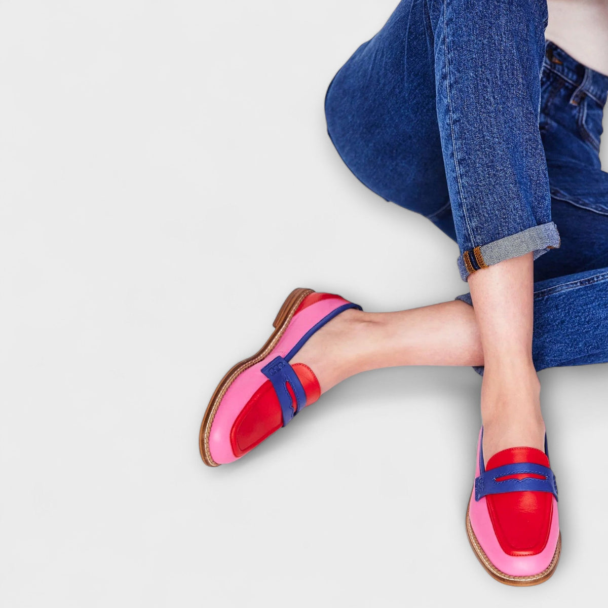Vivian - Mocasines de Patchwork Colorido
