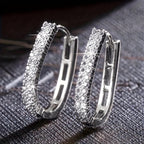 Pendientes Circulares de Circonita Elegantes