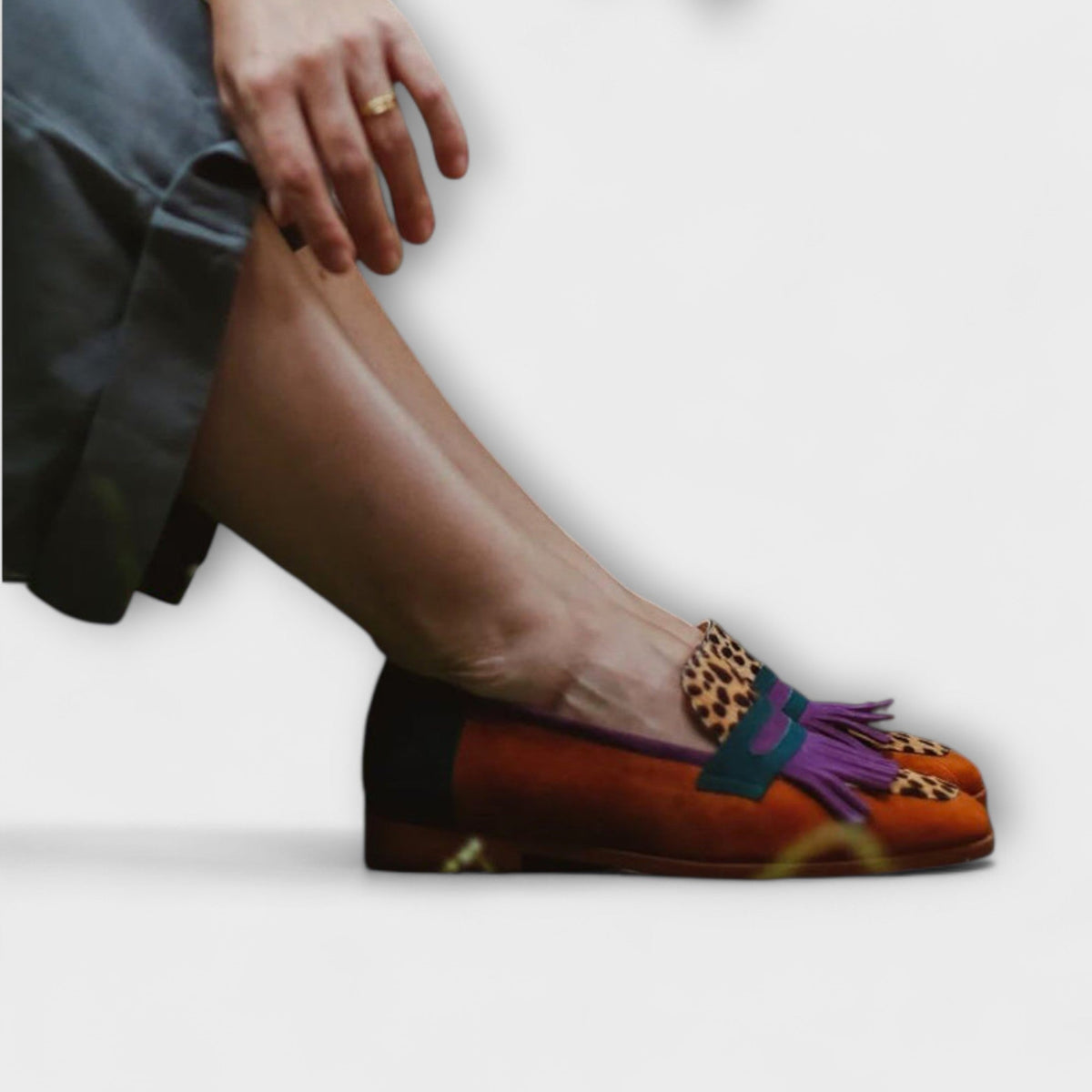 Romy - Mocasín Marrón Pulido