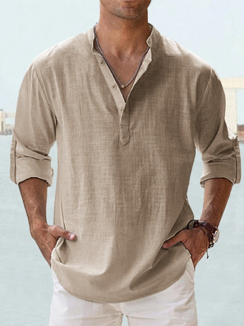 Camisa sin Cuello Arthur