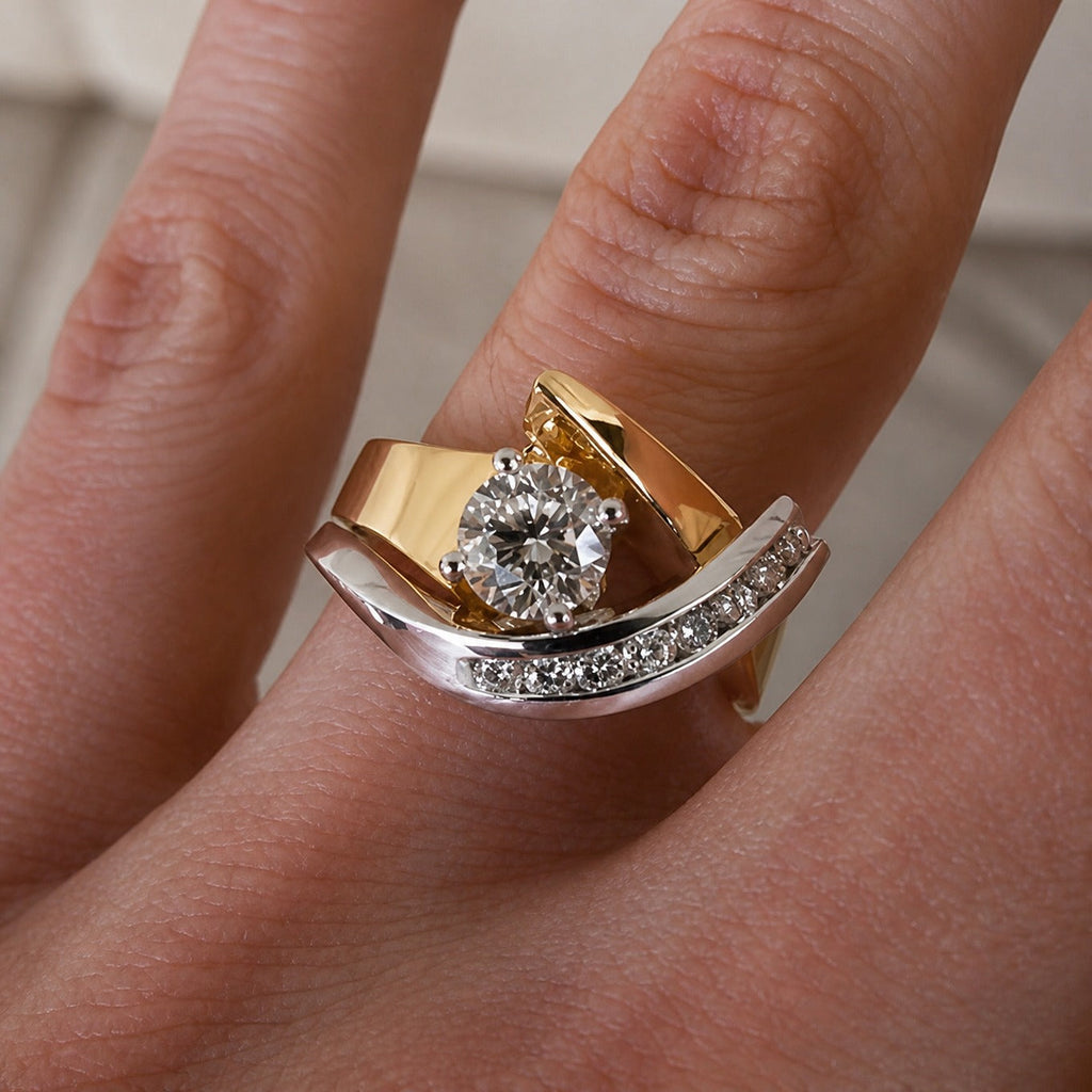 Anillo Artístico Bicolor