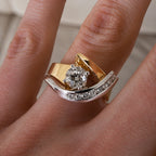Anillo Artístico Bicolor