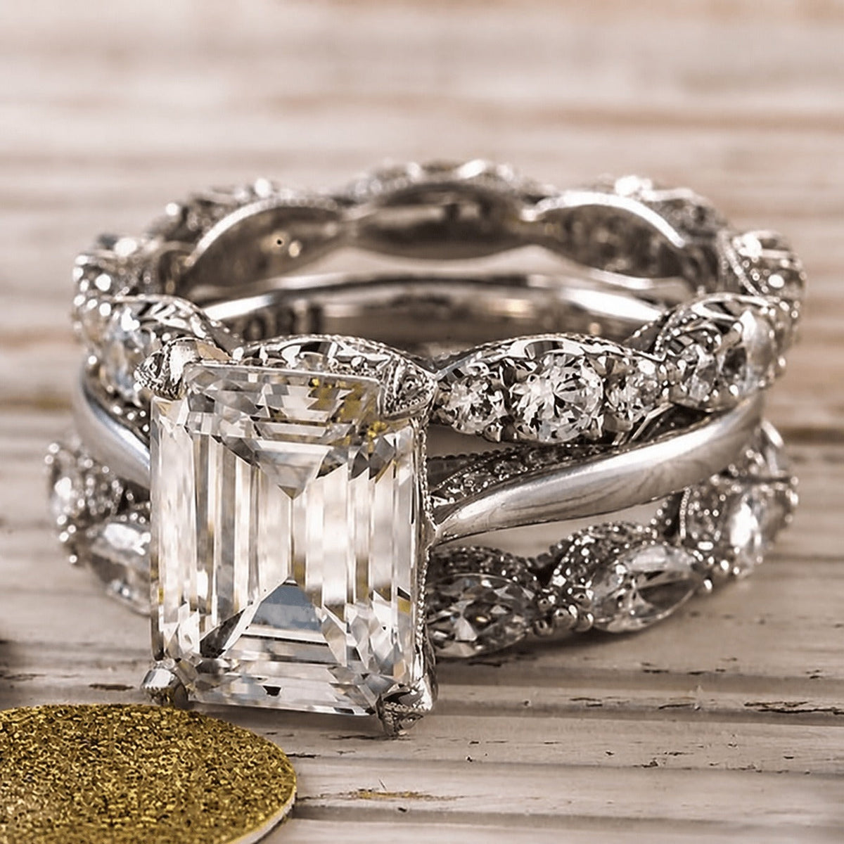 Anillo Vintage de Capas en Plata Brillante