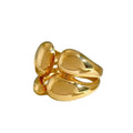 Anillo Apilable Bicolor de Oro y Plata