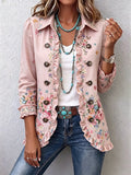 Maisie | Chaqueta de Algodón Floral con Volantes