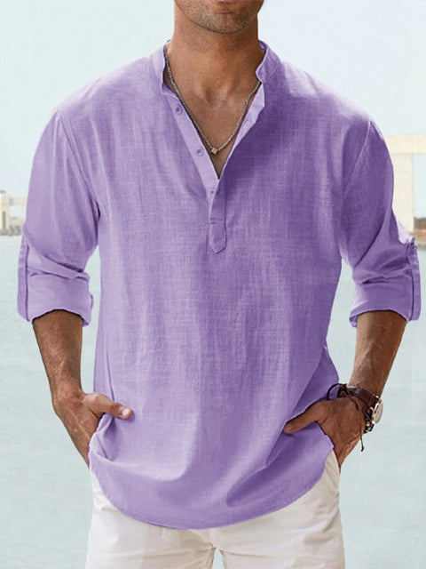 Camisa sin Cuello Arthur