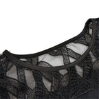 Evelyn™ | Vestido Elegante con Mangas de Encaje y Efecto Disimulador de Tripa