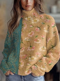 Seya™ | Jersey de cuello alto Saffron Blossom