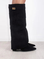 HARRIET | BOTAS ALTAS DE PIEL PARA MUJER CON HEBILLA
